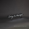 Flashing Light Effects Iron Bracket Type Neon Word Sign